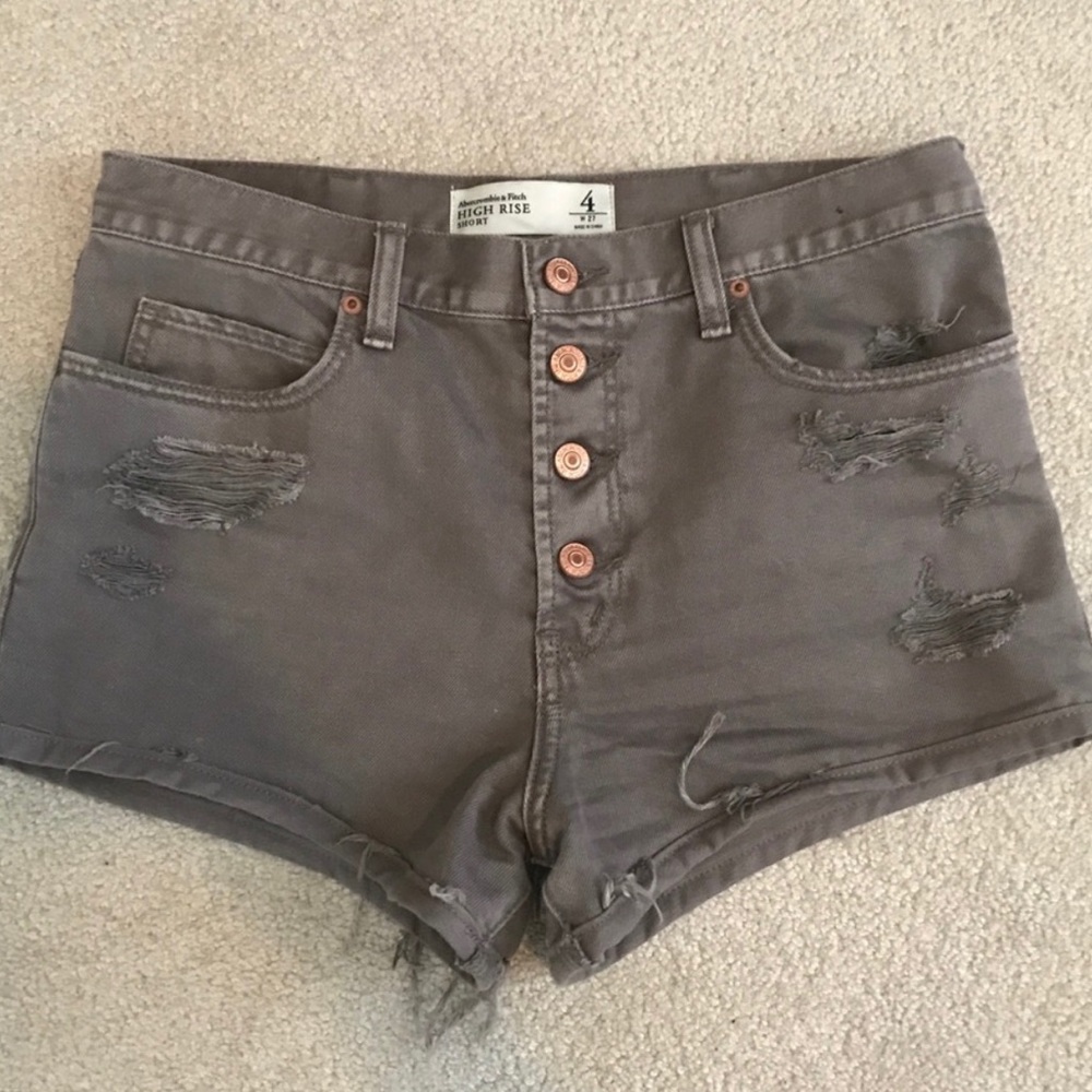 Abercrombie and fitch high rise shorts
